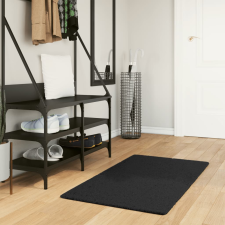 vidaXL fekete rövid szálú puha és mosható szőnyeg 60 x 110 cm lakástextília