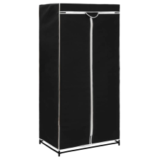vidaXL fekete ruhásszekrény 75 x 50 x 160 cm (282437) bútor