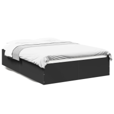 vidaXL fekete szerelt fa ágykeret 120 x 200 cm ágy és ágykellék