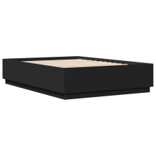 vidaXL fekete szerelt fa ágykeret 120 x 200 cm (3209710) ágy és ágykellék
