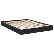 vidaXL fekete szerelt fa ágykeret 120 x 200 cm (842029) ágy és ágykellék