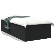 vidaXL fekete szerelt fa ágykeret 90 x 190 cm ágy és ágykellék