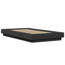 vidaXL fekete szerelt fa ágykeret 90 x 190 cm (3281239) ágy és ágykellék