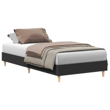 vidaXL fekete szerelt fa ágykeret matrac nélkül 75 x 190 cm (861094) ágy és ágykellék
