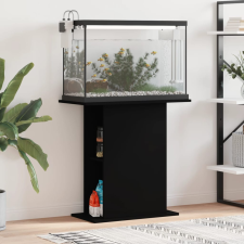 vidaXL fekete szerelt fa akváriumi állvány 36x75x72,5 cm halfelszerelések