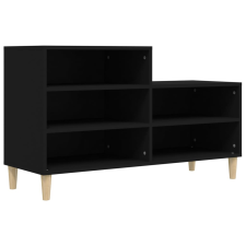 vidaXL fekete szerelt fa cipősszekrény 102x36x60 cm (819725) bútor