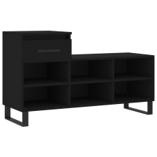 vidaXL fekete szerelt fa cipősszekrény 102x36x60 cm (831373) bútor