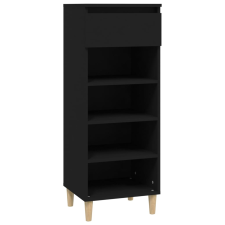 vidaXL fekete szerelt fa cipősszekrény 40x36x105 cm (819773) bútor