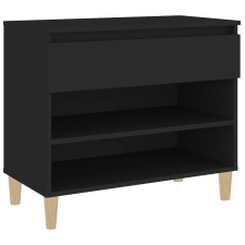 vidaXL fekete szerelt fa cipősszekrény 70x36x60 cm (819757) bútor