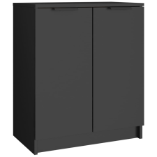 vidaXL fekete szerelt fa cipőszekrény 59x35x70 cm (811422) bútor