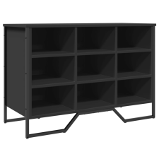 vidaXL fekete szerelt fa cipőszekrény 90 x 38 x 61,5 cm (848644) bútor