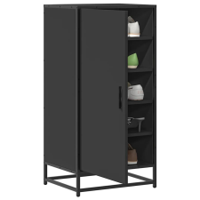 vidaXL fekete szerelt fa cipőtároló szekrény 48x38x97,5 cm bútor