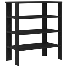 vidaXL fekete szerelt fa cipőtároló szekrény 61x32x70 cm (859843) bútor