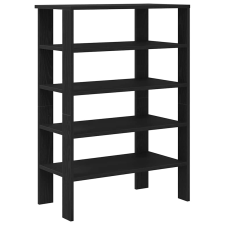 vidaXL fekete szerelt fa cipőtároló szekrény 61x32x87,5 cm (859852) bútor