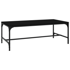 vidaXL fekete szerelt fa dohányzóasztal 100 x 50 x 35 cm (819387) bútor