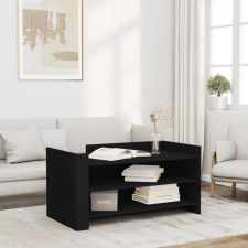 vidaXL fekete szerelt fa dohányzóasztal 100 x 50 x 50 cm bútor