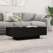 vidaXL Fekete szerelt fa dohányzóasztal 100x49,5x31 cm bútor