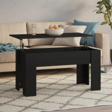vidaXL fekete szerelt fa dohányzóasztal 101 x 49 x 52 cm bútor