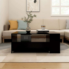 vidaXL fekete szerelt fa dohányzóasztal 102 x 55 x 42 cm bútor
