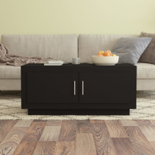 vidaXL fekete szerelt fa dohányzóasztal 102 x 55 x 45 cm bútor