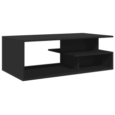 vidaXL fekete szerelt fa dohányzóasztal 102x55x35 cm (848011) bútor