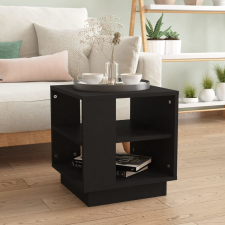 vidaXL fekete szerelt fa dohányzóasztal 40 x 40 x 43 cm bútor