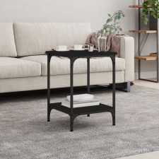 vidaXL fekete szerelt fa dohányzóasztal 40 x 40 x 55 cm bútor