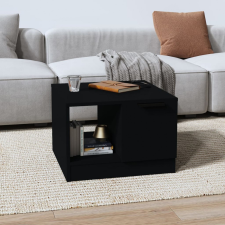 vidaXL fekete szerelt fa dohányzóasztal 50 x 50 x 36 cm bútor