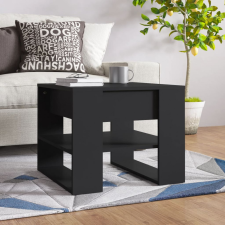 vidaXL fekete szerelt fa dohányzóasztal 55,5 x 55 x 45 cm bútor