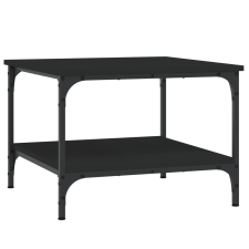 vidaXL fekete szerelt fa dohányzóasztal 55 x 55 x 40 cm (832828) bútor