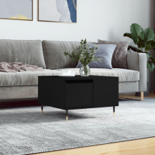vidaXL fekete szerelt fa dohányzóasztal 55x55x36,5 cm bútor