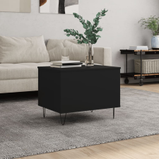 vidaXL fekete szerelt fa dohányzóasztal 60x44,5x45 cm bútor