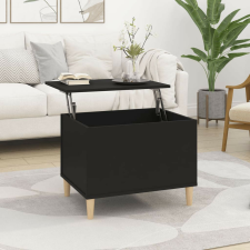 vidaXL fekete szerelt fa dohányzóasztal 60x44,5x45 cm bútor