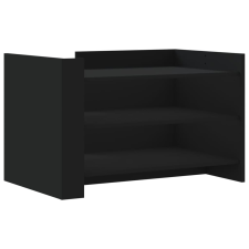 vidaXL fekete szerelt fa dohányzóasztal 80 x 50 x 50 cm (848340) bútor