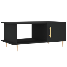 vidaXL fekete szerelt fa dohányzóasztal 90 x 50 x 40 cm (829477) bútor