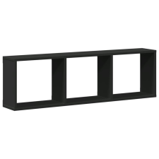 vidaXL fekete szerelt fa faliszekrény 100 x 16 x 30 cm (854869) bútor