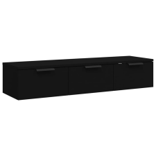 vidaXL fekete szerelt fa faliszekrény 102 x 30 x 20 cm (811404) bútor