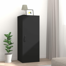 vidaXL fekete szerelt fa faliszekrény 34,5 x 34 x 90 cm bútor