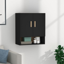 vidaXL Fekete szerelt fa faliszekrény 60 x 31 x 70 cm bútor