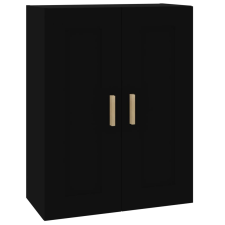 vidaXL fekete szerelt fa faliszekrény 69,5x32,5x90 cm (812295) bútor
