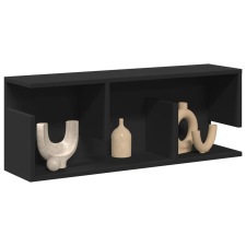 vidaXL fekete szerelt fa faliszekrény 80 x 20 x 30 cm bútor