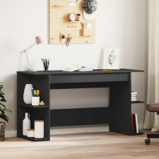 vidaXL fekete szerelt fa íróasztal 140x50x75 cm íróasztal
