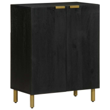 vidaXL fekete szerelt fa komód 60 x 33 x 75 cm bútor