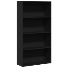 vidaXL fekete szerelt fa könyvespolc 80 x 30 x 152 cm (857941) bútor