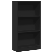 vidaXL fekete szerelt fa könyvszekrény 60 x 24 x 109 cm (857804) bútor