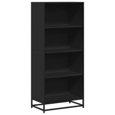 vidaXL fekete szerelt fa könyvszekrény 60 x 35 x 139 cm (3300840) bútor