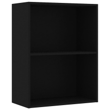 vidaXL fekete szerelt fa könyvszekrény 60x30x76,5 cm (800964) bútor