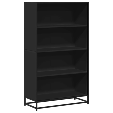 vidaXL fekete szerelt fa könyvszekrény 80,5 x 35 x 139 cm (3300845) bútor