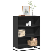 vidaXL fekete szerelt fa könyvszekrény 80,5x35x107,5 cm bútor