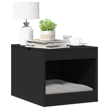 vidaXL fekete szerelt fa macskaalomdoboz 47 x 59 x 42 cm macskafelszerelés